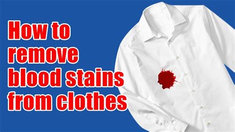 remove blood from clothes vinegar